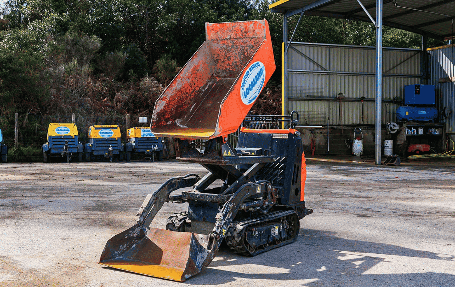 dumper en location chez localand à capbreton et soustons